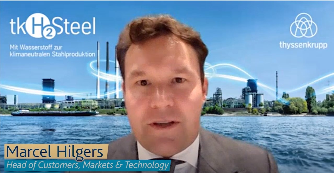 What is thyssenkrupp's decarbonisation commitment?